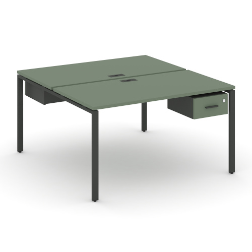 Бенч-система на 2 места с подвесными тумбами Concept CN.DRS-112 фото 2