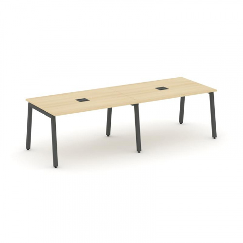 Style Project Стол переговорный SN-5A.SPRG-012 Дуб Табак/Металл Белый 2360*980*750 фото 15