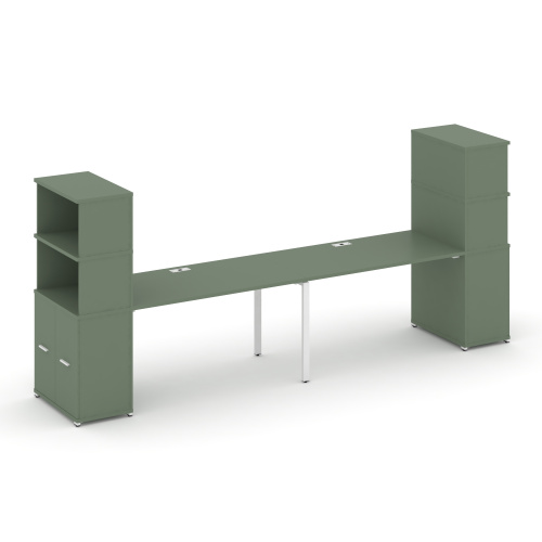 Бенч-система с опорными распашными шкафами Concept CN.ORS-230 Бенч-система с опорными распашными шкафами Concept CN.ORS-230