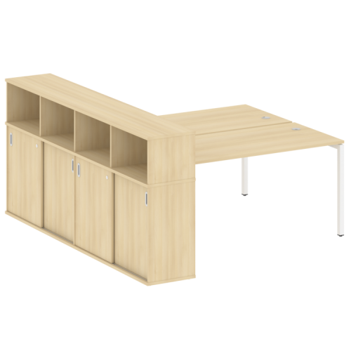 Бенч-система с шкафом-купе на П-обр. м/к Metal System Quattro 40БП.РС-СШК-4.4 фото 10 Бенч-система с шкафом-купе на П-обр. м/к Metal System Quattro 40БП.РС-СШК-4.4 фото 10