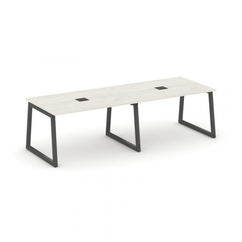 Style Project Стол переговорный SN-5T1.SPRG-013 Акация Лорка/Металл Антрацит/Заглушка Металл Антраци фото 24