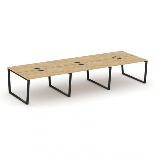 Style Project Рабочая станция 2-х сторон. SN-6T2.DRS-072 Акация Лорка/Металл Антрацит/Заглушка Пласт