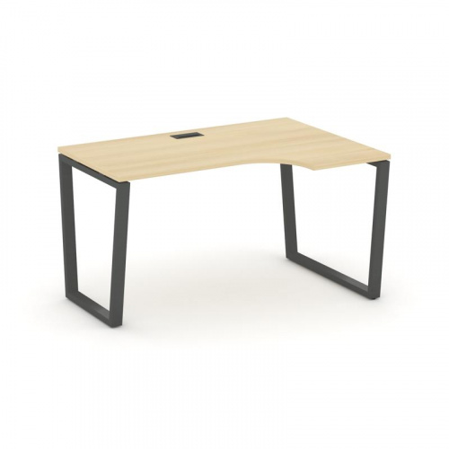 Style Project Стол рабочий эргоном. SN-6T2.SPA-012(R) Акация Лорка/Металл Антрацит/Заглушка Пластик фото 28