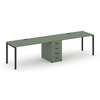 Бенч-система на 2 места с 1 опорной тумбой Concept CN.ORS-403