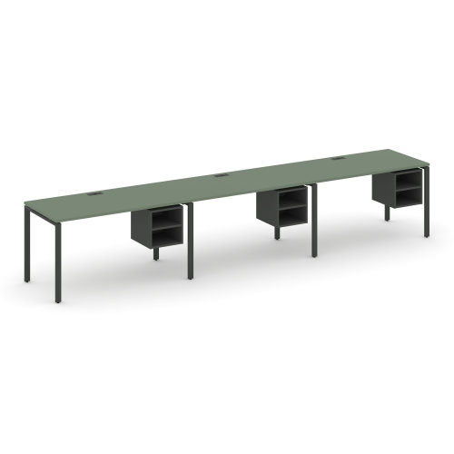 Бенч-система на 3 места с подвесными тумбами Concept CN.ORS-126 фото 2