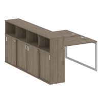 Бенч-система с шкафом-купе на О-обр. м/к Metal System Quattro 40БО.РС-СШК-4.2